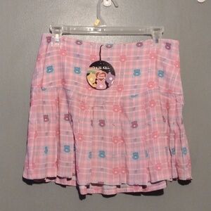 Dolls kill care bears many pleated school skirt size medium